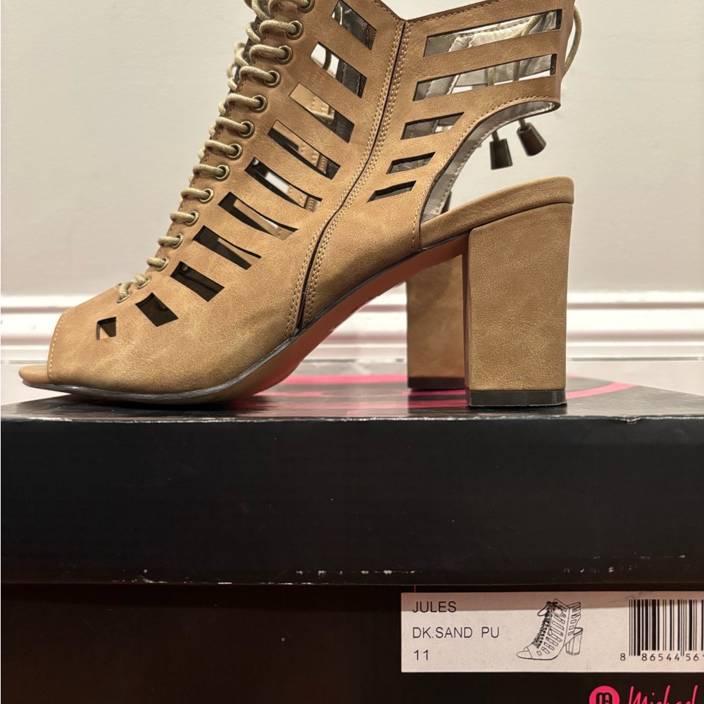 Jules Sand Heeled Sandals